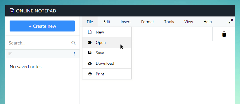 Open text file in Fatas